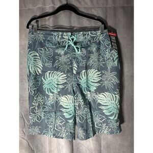 Speedo Bondi Eco 4-Way Stretch & UPF 50+ Men's Bathing Suit Sz XXL Blue